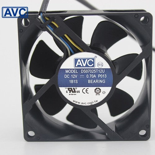 DS07025T12U 70mm 7025 DC 12V 0.7A 4 -pin PWM cpu pc case cooling fan