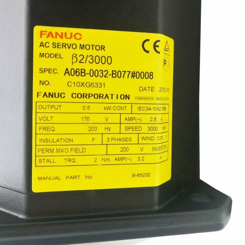 For FANUC A06B-0032-B077#0008  servo motor Free Shipping