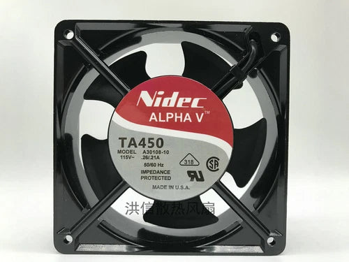 1 PCS 12CM Aluminum frame cooling fan TA450 A30108-10 AC 115V 12038   Fan