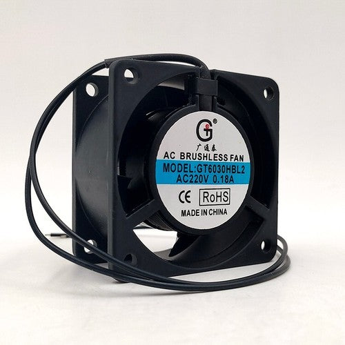 1 PCS GTT Axial flow Fan GT6030HBL2 AC220V 60*60*30mm metal frame Fan
