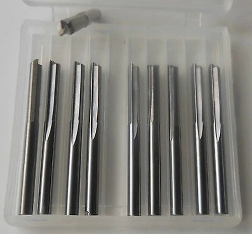 5pcs Double straight Flute End Mill Cutters CED 6.0mm CEL 52mm  6mm x 52mm