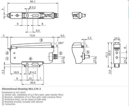 SICK WLL170-2P162 Fiber-Optic Sensors ,PNP,
