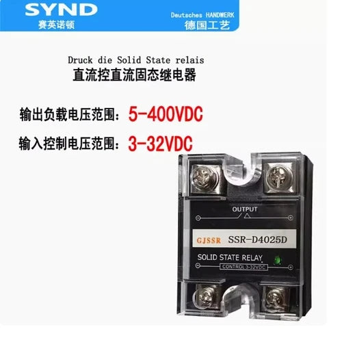 1X  controlled DC DC-DC relay SSR-D4025D Solid state relay 25A 400V DC