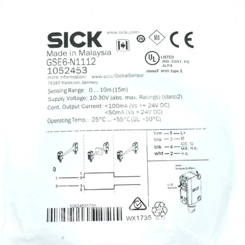 1PC Photoelectric Sensor GSE6-N1112 1052453