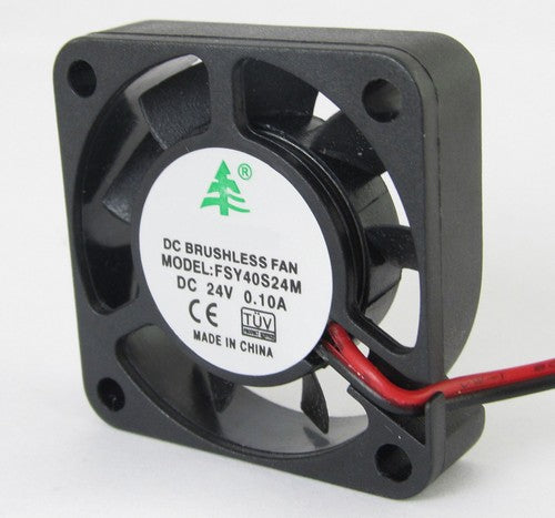10 x DC brushless cooling fan 40x40x10mm 4010 9 blade 24V 0.1A 2-pin connector-
