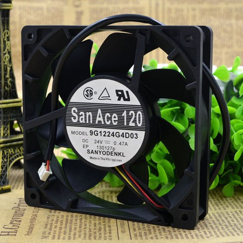 One For SANYO  9G1224G4D03 San Ace120 24V 0.47A cooling fan Free Shipping