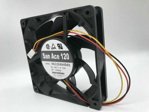 1 PCS SANYO FAN 9G1224A4D01 DC 24V 0.21A 12cm 12025 3 PIN cooling fan