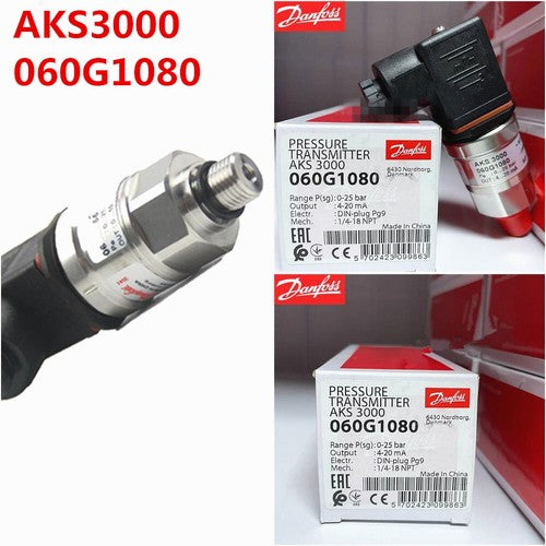 1pcs Danfoss AKS3000 060G1080 0-25bar Pressure Transmitter Sensor