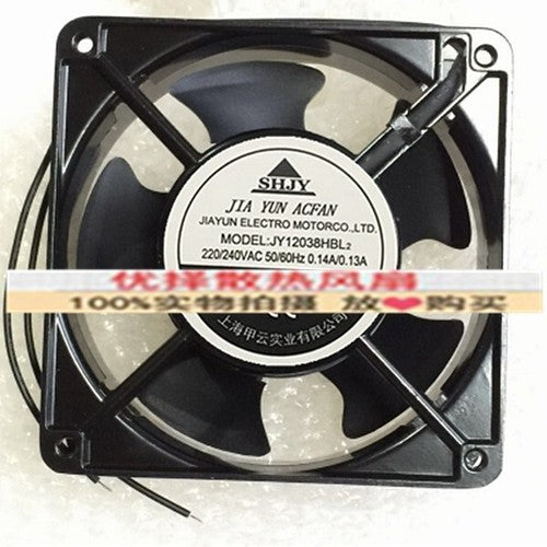 1 PCS SHJY Fan JY12038HBL2 AC 220V/240V 12038 12CM 2 wire cooling fan