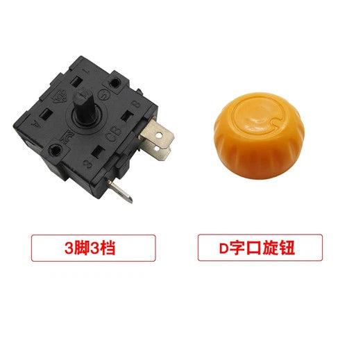 selector switch small sun heater electric heater gear switch 3 pins 4 positions