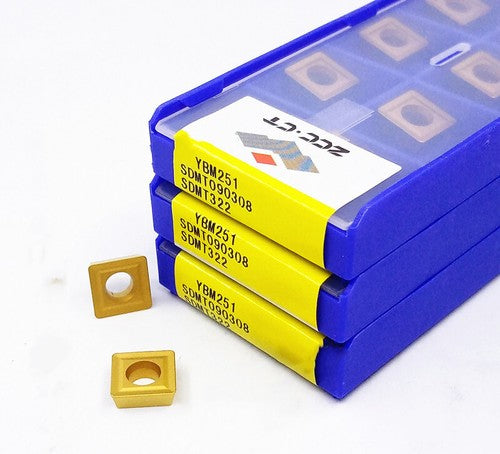 10Pcs/Box ZCC.CT SDMT090308 YBM251 SDMT322 CNC Turning Blade Carbide Insert