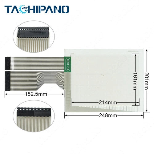 1SET Touch Screen for 2711-T10C8X 2711-T10C8 PanelView 1000 with Front Overlay
