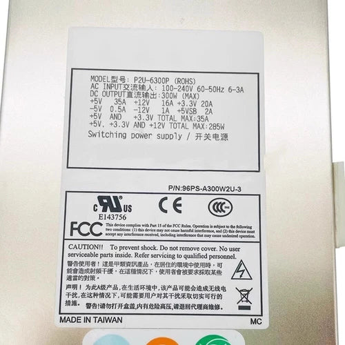 1PC  Switching Power Supply For  P2U-6300P 300W