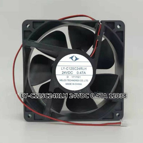 Mitsubishi LY-C12SC24RLH 24V 0.47A 12038 2-pin industrial computer inverter fan