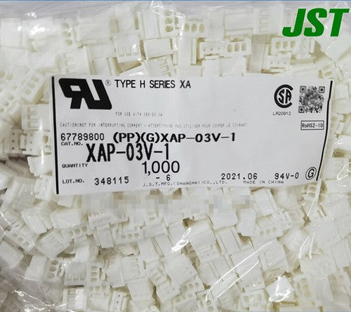 100pcs JST XAP-03V-1 connector 3Pin plastic shell 2.5mm pitch imported connector
