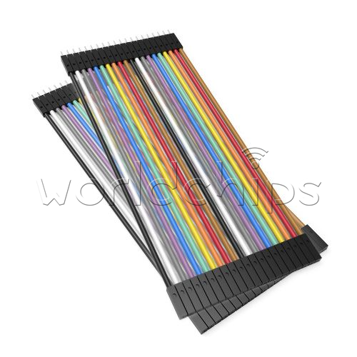 10PC 40PIN Dupont Wire Jumpercables 20cm 2.54MM Male To Female 1P-1P For Arduino