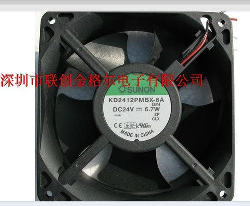 1 PCS SUNON Fan KD2412PMBX-6A DC 24V 6.7W 120*38MM 2 WIRE