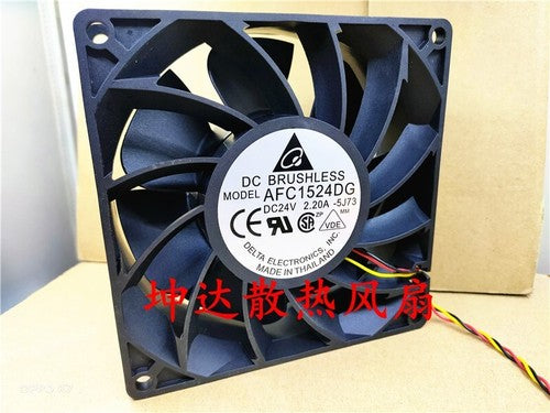 1 PCS Delta Fan AFC1524DG DC24V 2.20A 15050 15CM 3 pin large air cooling fan