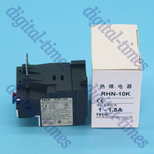 TECO RHN-10K 1-1.5A Thermal Overload Relay Quality assurance#LJ