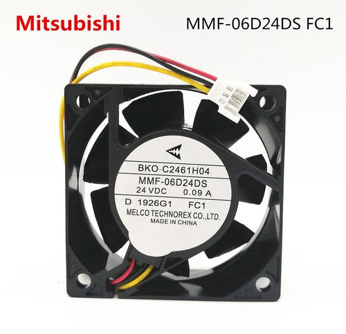 Mitsubishi Inverter Fan BKO-C2461H04 MMF-06D24DS FC1 24V 0.09A 6CM 3-wire