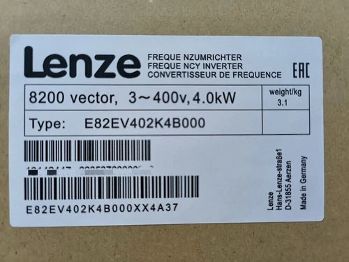 1 PC E82EV402K4B000  LENZE E82EV402_4B000 Inverter 8200 vector 4.0kW