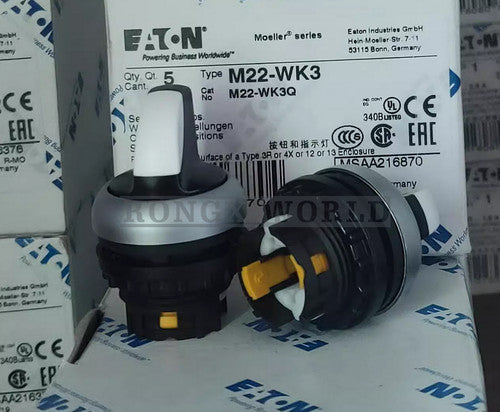 1PCS EATON Moeller Three-position self-resetting switch head M22-WK3