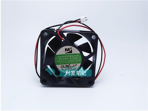 1 PCS YM M Fan DA06025B24HA DC 24V 0.18A 6CM 6025 2 PIN cooling fan
