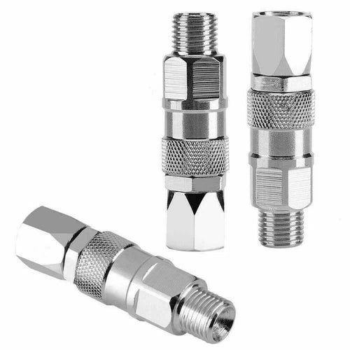 2pcs  Stainless Steel Swivel Joint for Airless Paint Sprayer   Hose 1/4 Inch