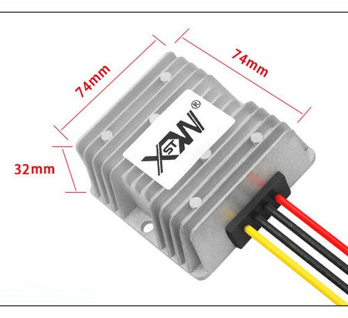 30-60V to 19V 15A 285W Buck Converter DC-DC Car Waterproof Power Regulator