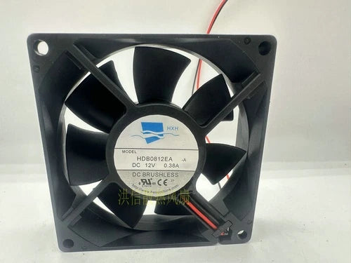 1 pcs  Fan 8CM 8025 2 wire cooling fan  HDB0812EA DC12V 0.38A