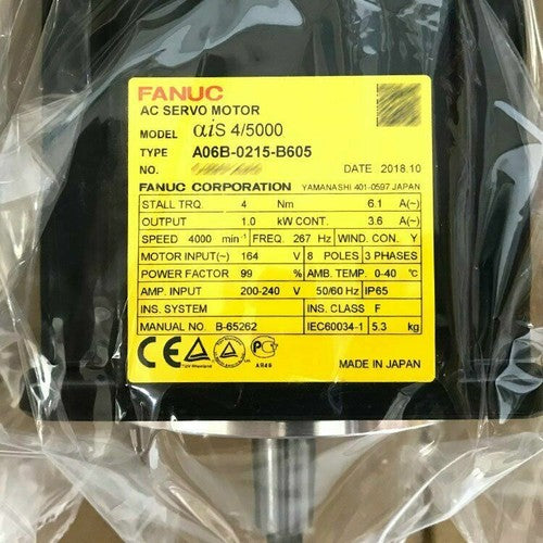 For FANUC A06B-0215-B605  servo motor Free Shipping