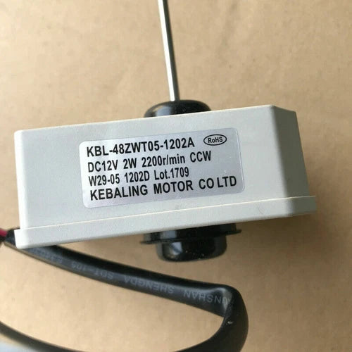 1PC 12V 2200r/min  Refrigerator Fan Motor Kit Set  KBL-48ZWT05-1202A DC