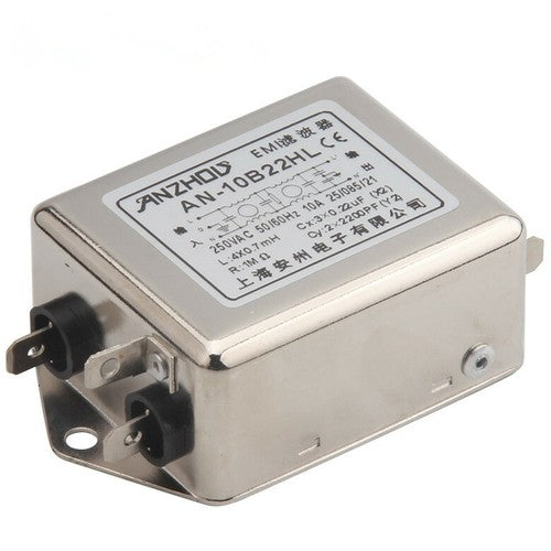 1PC  AN-10B22HL 10A 250V Double Section High Performance Power Filter