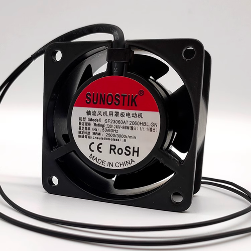 1 PCS SUNOSTIK Fan SF23060AT 2060HBL 6030 6CM AC 230V 2 wire cooling fan