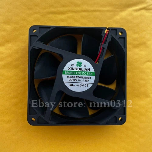 1PCS  2-Wire High Airflow Cooling Fan  RDH1238B1 12038 DC12V 1.30A 12CM