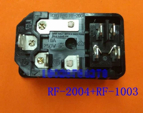 1PC  2position 10A 250VAC Switch Socket Red Lamp   RF-2004+RF-1003