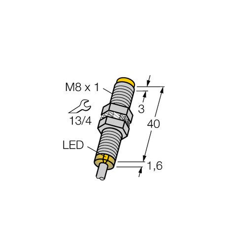 For TURCK NI3-EG08-RP6X 4602742 Inductive sensor PNP
