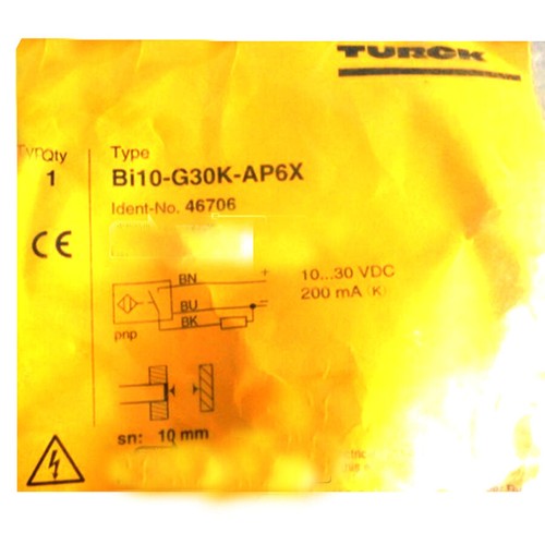 For TURCK BI10-G30K-AP6X 46706 Inductive sensor PNP