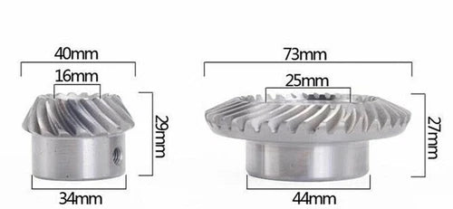 2pcs/Set pair Spiral bevel gear  For 3# 4# milling machinery lifting C77+C96