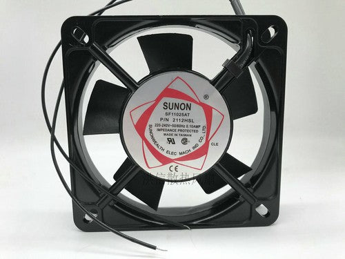 1 PCS SUNON Fan SF11025AT P/N 2112HSL AC 220V 110*25MM 2 Wire