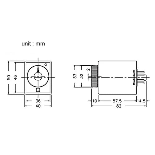 1X For   AC220V Industrial Time Relay AH3-NA NB NC ND NE DC12V DC24V AC110V