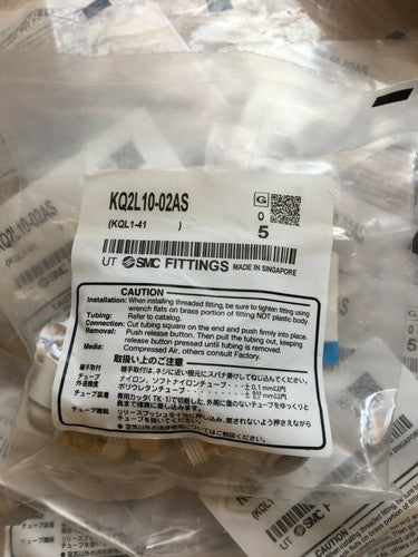 5 pcs/bag SMC KQ2L10-02AS Pneumatic connector Quick Connector