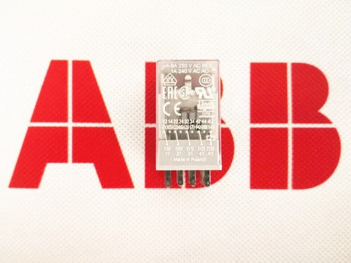 ABB Miniature Intermediate Relay CR-M230AC4L 230VAC Electromagnetic Base CR-M4SS