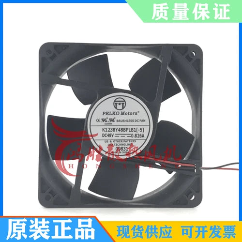 1PC  cooling 2-wire fan K1238Y48BPLB1-5 48V 0.826A 12038 12CM