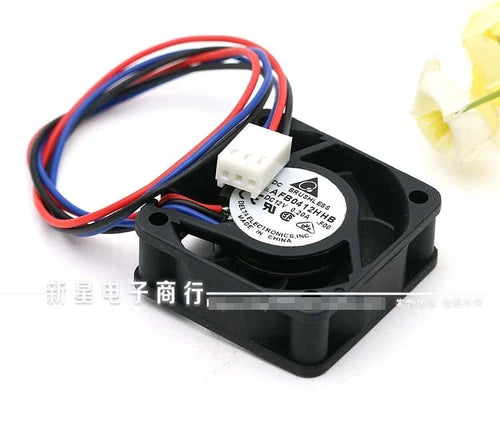 1X  three wire speed durable ball cooling fan  AFB0412HHB 4cm 12V 0.20A