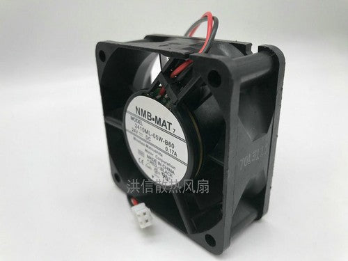 1 PCS NMB-MAT Fan 2410ML-05W-B60 DC 24V 0.17A 6025 6cm 2 Pin Inverter fan
