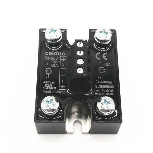 Celduc solid state relay SCB865600 50A 24-600VAC