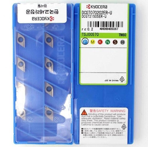Kyocera DCGT070202ER-U TN60 DCGT21505ER-U Carbide Inserts Blade 10Pcs/Box
