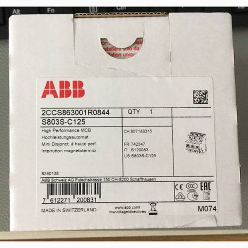 one  abb S803S-C125 High Performance MCB in box Fast Shipping