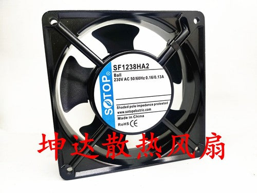 1 PCS SOTOP Fan SF1238HA2 AC 230V 12038 12CM Cabinet Equipment cooling Fan